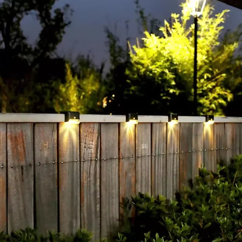 4-PCS Solar LED Ladder Lights Are Durable, Energy-Saving, Waterproof, and Very Suitable for Outdoor Steps, Fences, Etc