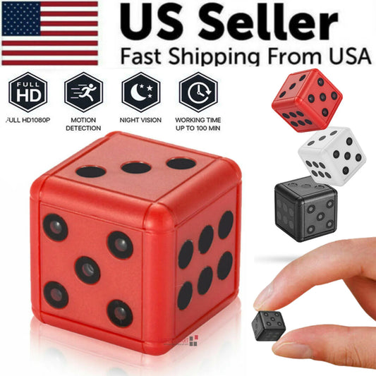 Mini Dice Camera Home Security Night Vision HD 1080P Motion Detection Nanny Cam