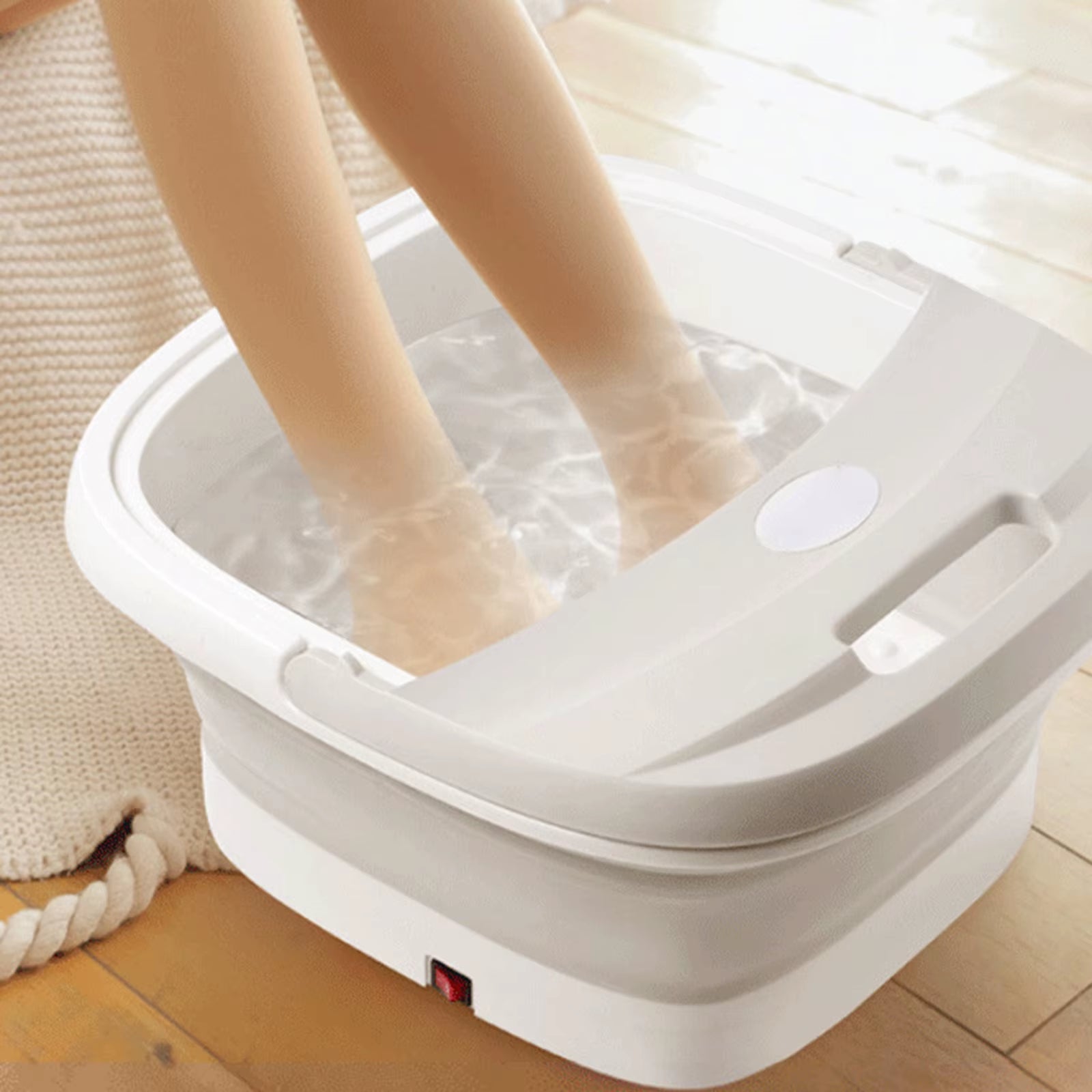 New Electric Foot Bath Tub Spa Foot Massage Foot Basin for Soaking Foldable Portable Foot Tub Constant Temperature Foot Care